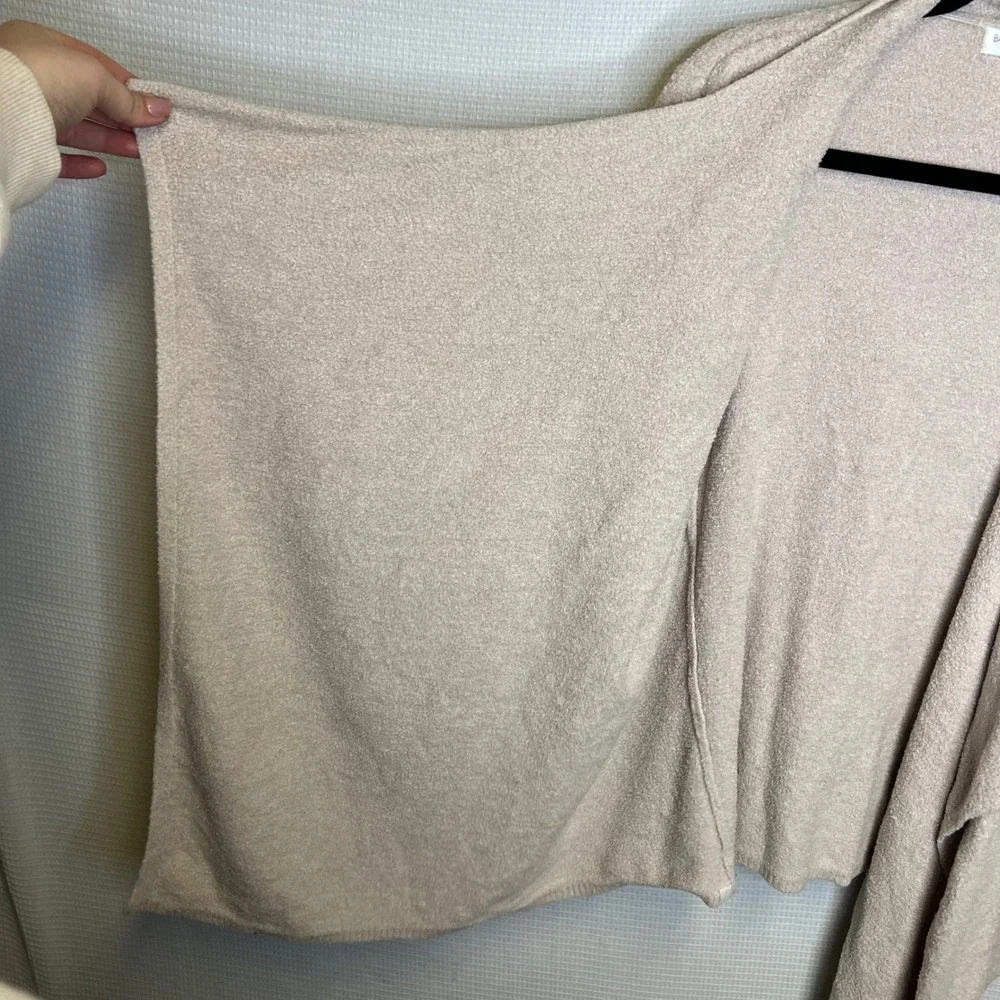 Barefoot Dreams Bamboo Chic Lite Cardigan Tan Open Front‎ Wrap 436 Womens small - Picture 4 of 7